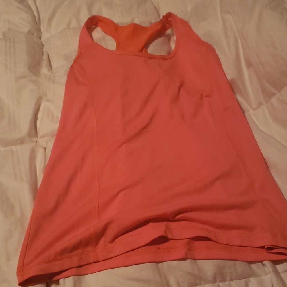 Orange slowly athletic tank